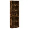 vidaXL Bibliothèque chêne fumé 60x30x189 cm Bois composite Voir les images du produit 1