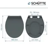 SCHÜTTE WC Sitz Duroplast SLIM ANTHRAZIT, Toilettendeckel Produktbild-Vorschau 7