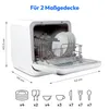 MEDION Mini Geschirrspüler DWT20 (Tischgeschirrspüler, Produktbild-Vorschau 8
