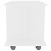 TV-Schrank mit Rollen Weiß 80x40x45 cm Holzwerkstoff Produktbild-Vorschau 5