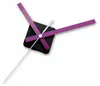 A close-up shot of a clock mechanism with purple and white hands against a white background. Produktbild-Vorschau