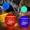 Décor de boule de Noël en PVC à gonfler, alimenté par LED, Voir les images du produit 3