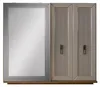Kleiderschrank Garderobenschrank Schrank Spiegel Produktbild-Vorschau 1
