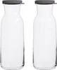 LAV Fonte Glaskaraffen – 1,2 l – grauer Deckel – 2er-Pack Produktbild-Vorschau 1