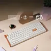 A keyboard is shown with icons representing a rocket and a game controller, suggesting a connection between typing, space exploration, and gaming. Anteprima dell’immagine prodotto