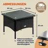 CASARIA® Polyrattan Beistelltisch 50x 50x 45 cm Produktbild-Vorschau 4