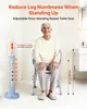 Siège de toilettes surélevé avec accoudoirs, capacité de Voir les images du produit 2