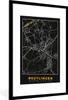 MuchoWow® Gerahmtes Poster Reutlingen - Gold - Stadtplan - Produktbild-Vorschau 1