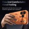 A hand holding an orange phone case with a camera module. Náhľad obrázku produktu