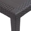 vidaXL Tavolo da giardino marrone 79x79x72 cm in plastica Anteprima dell’immagine prodotto 2
