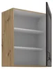 Hängeschrank 60 cm Stilo Grau + Eiche Artisan Küchenzeile Produktbild-Vorschau 2