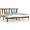 vidaXL Letto in legno massiccio marrone miele 200x200 cm Anteprima dell’immagine prodotto 1