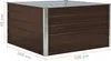 vidaXL Podwyższone łóżko 100 x 100 x 45 cm Stal ocynkowana Podgląd zdjęcia produktu 5