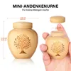 Kleine Urne für Menschliche Asche aus Bambus,Kleine Produktbild-Vorschau 2