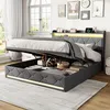Letto imbottito INONEFT, 160 x 200 cm, letto matrimoniale, Anteprima dell’immagine prodotto 6