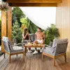 di volio Gartenmöbel-Set Ragio Grau/Grau, Gartenmöbel für 4 Produktbild-Vorschau 4
