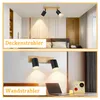 ZMH reflektor sufitowy czarny 2 płomienie - lampa kuchenna Podgląd zdjęcia produktu 4