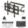 WISFOR Supporto a parete per TV extra stabile, girevole ed Anteprima dell’immagine prodotto 8