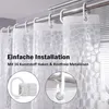 Duschvorhang 240x200cm Transparent mit Magneten Produktbild-Vorschau 6