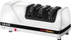 A white electric knife sharpener with three sharpening slots labeled 1, 2, and 3. Produktbild-Vorschau