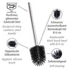 Brosse de rechange WENKO Ø 8 cm Brosses WC Manche en acier Voir les images du produit 3