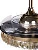 BELIANI Deckenventilator Gold Metall Kristall-Optik mit Produktbild-Vorschau 8