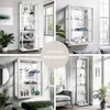 K-Möbel Hängevitrine Glas in Weiss (80x60x25 cm) mit 2 Produktbild-Vorschau 3