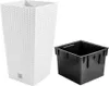 Kvetináč + vložka Kvetináč ratan RATO SQUARE DRTS225 White Náhľad obrázku produktu 18