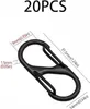 20 Stück S Schlüsselkarabiner Karabiner, 30mm Schwarz Mini Produktbild-Vorschau 2