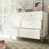okwish Komoda 120x40x85 cm s 6 zásuvkami a kovovými nohami Náhled obrázku produktu 2