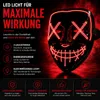 LED maska Purge červená - ovládateľná kostýmová maska na Náhľad obrázku produktu 4