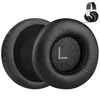 Two black headphone ear pads are shown, one with an 'R' and the other with an 'L' marking. A small image of headphones is in the top right corner. Produktbild-Vorschau
