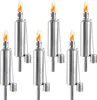 YARDIN Torches de jardin en acier inoxydable, Lot de 6, Voir les images du produit 1