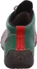 The back view of a green and red shoe. Anteprima dell’immagine prodotto