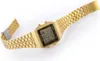 A gold-colored Casio Vintage digital watch with a metal band is displayed on a white background. Produktbild-Vorschau