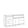 Kommode mit Schubladen, 157x35x75 cm, Für Schlafzimmer, Produktbild-Vorschau 4