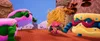 A scene from the Trolls movie with characters and colorful, whimsical scenery. Produktbild-Vorschau
