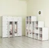 Rebiko Veľká Modulárna Biela Skriňa 16 Polic plastová Náhľad obrázku produktu 4