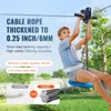 SucceBuy Zipline set pro děti a dospělé, 120 stop, do 500 Náhled obrázku produktu 2