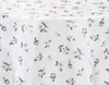 PVC Tischdecke LILLY weiß Blümchen Wachstuch - Breite & Produktbild-Vorschau 1