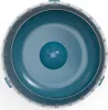 A top-down view of a blue and gray exercise wheel for small animals. Produktbild-Vorschau