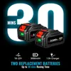 Akku Laubbläser, Elektrische Luftgebläse mit 2x Akku und Produktbild-Vorschau 6