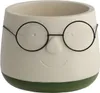 Blumentopf mit Gesicht und Brille, in zwei Farben und 4 Produktbild-Vorschau 1