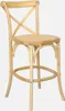 sweeek - Barhocker Bistro Vintage Holz 65cm - Natur Produktbild-Vorschau 1