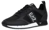 EA7 Sportliche Mesh-Sneaker mit Logo, Schwarz 43 EU Produktbild-Vorschau 1