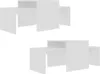 vidaXL Couchtisch-Set Hochglanz-Weiß 100x48x40 cm Produktbild-Vorschau 9