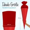 itenga Bastelschultüte 70cm rund ROT Produktbild-Vorschau 5