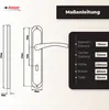 DOMINO Türgriff 72 Drückergarnitur BB-Buntbart Set | Produktbild-Vorschau 4