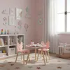 HOWHOMELY | Spieltisch - Tisch mit Stühlen - 3er Set - rosa Produktbild-Vorschau 2