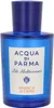 A product shot of a blue glass bottle of Acqua di Parma Blu Mediterraneo Arancia di Capri Eau de Toilette. Náhled obrázku produktu